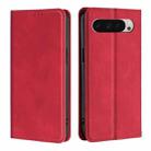 For Google Pixel 9 Skin Feel Magnetic Leather Phone Case(Red) - 1