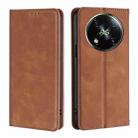 For Itel RS4 4G Skin Feel Magnetic Leather Phone Case(Light Brown) - 1