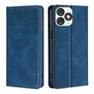 For Itel A50 4G Skin Feel Magnetic Leather Phone Case(Blue) - 1