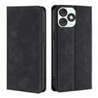 For Itel A50 4G Skin Feel Magnetic Leather Phone Case(Black) - 1