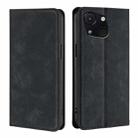 For Itel A50C 4G Skin Feel Magnetic Leather Phone Case(Black) - 1