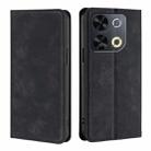 For Itel P65 Skin Feel Magnetic Leather Phone Case(Black) - 1