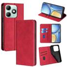 For itel A90 4G Skin Feel Magnetic Leather Phone Case(Red) - 1