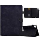 For iPad Pro 11 2024 Embossed Smile Smart Leather Tablet Case(Black) - 1