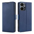 For Itel P55+ 4G Ultra-thin Voltage Side Buckle Horizontal Flip Leather Phone Case(Blue) - 1