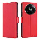 For Itel RS4 4G Ultra-thin Voltage Side Buckle Horizontal Flip Leather Phone Case(Red) - 1