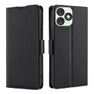 For Itel A50 4G Ultra-thin Voltage Side Buckle Horizontal Flip Leather Phone Case(Black) - 1