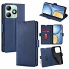 For itel A90 4G Ultra-thin Voltage Side Buckle Horizontal Flip Leather Phone Case(Blue) - 1