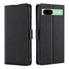 For Google Pixel 8a Ultra-thin Voltage Side Buckle Horizontal Flip Leather Phone Case(Black) - 1