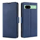 For Google Pixel 8a Ultra-thin Voltage Side Buckle Horizontal Flip Leather Phone Case(Blue) - 1