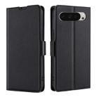 For Google Pixel 9 Ultra-thin Voltage Side Buckle Horizontal Flip Leather Phone Case(Black) - 1