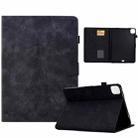 For iPad Pro 11 2024 Tower Embossed Leather Smart Tablet Case(Black) - 1