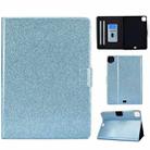 For iPad Pro 11 2024 Varnish Glitter Powder Smart Leather Tablet Case(Blue) - 1