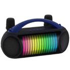 NewRixing NR-222 Portable Outdoor Dual Mic Colorful Wireless Bluetooth Speaker(Blue) - 1