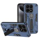 For Honor X8a Shockproof Holder Phone Case(Blue) - 1