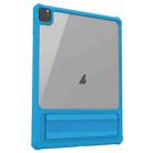 For iPad Pro 11 2022 / Air 10.9 2022 Transparent PC Hybrid TPU Tablet Case with Holder(Sky Blue) - 1