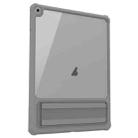 For iPad 10.2 2021 / 2020 Transparent PC Hybrid TPU Tablet Case with Holder(Grey) - 1