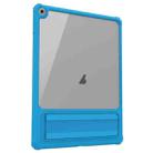 For iPad 10.2 2021 / 2020 Transparent PC Hybrid TPU Tablet Case with Holder(Sky Blue) - 1