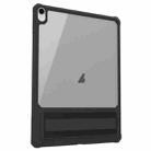 For iPad mini 6 Transparent PC Hybrid TPU Tablet Case with Holder(Black) - 1