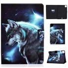 For iPad Pro 11 2024 Colored Drawing Smart Leather Tablet Case(Wolf) - 1