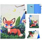 For iPad Pro 11 2024 Colored Drawing Sewing Smart Leather Tablet Case(Little Fox) - 1
