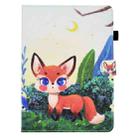 For iPad Pro 11 2024 Colored Drawing Sewing Smart Leather Tablet Case(Little Fox) - 2