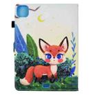 For iPad Pro 11 2024 Colored Drawing Sewing Smart Leather Tablet Case(Little Fox) - 3