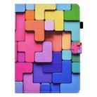 For iPad Pro 11 2024 Colored Drawing Sewing Smart Leather Tablet Case(Colorful Cubes) - 2