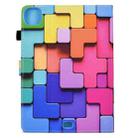 For iPad Pro 11 2024 Colored Drawing Sewing Smart Leather Tablet Case(Colorful Cubes) - 3