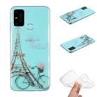 For Huawei P smart 2020 Coloured Drawing Pattern Transparent TPU Protective Case(Tower Bicycle) - 1