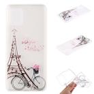 For Huawei Y5p Coloured Drawing Pattern Transparent TPU Protective Case(Tower Bicycle) - 1