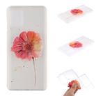 For Huawei Y5p Coloured Drawing Pattern Transparent TPU Protective Case(Flower) - 1