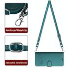 For Honor X9c Smart 5G Global Cat Rat Embossed Pattern RFID Leather Phone Case with Lanyard(Peacock Green) - 3
