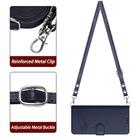 For Honor X9c Smart 5G Global Cat Rat Embossed Pattern RFID Leather Phone Case with Lanyard(Blue) - 3