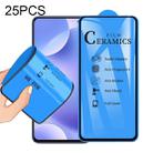 For Xiaomi Redmi K30 25 PCS 2.5D Full Glue Full Cover Ceramics Film - 1