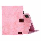 For iPad Pro 11 2024 Cloth Texture Leather Tablet Case(Pink) - 1