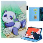 For iPad Pro 11 2024 Colored Drawing Leather Smart Tablet Case(Cute Panda) - 1