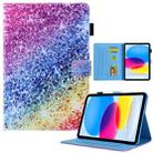 For iPad Pro 11 2024 Colored Drawing Leather Smart Tablet Case(Colorful Diamonds) - 1