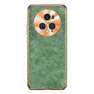 For Honor Magic5 Pro Electroplating Lambskin Leather Phone Case(Green) - 1