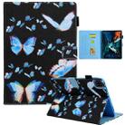 For iPad Pro 11 2024 Colored Drawing Leather Smart Tablet Case(Dream Blue Butterfly) - 1