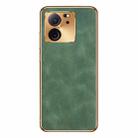 For Xiaomi Redmi K60 Ultra Electroplating Lambskin Leather Phone Case(Green) - 1