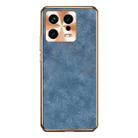 For Xiaomi 13 Pro Electroplating Lambskin Leather Phone Case(Blue) - 1