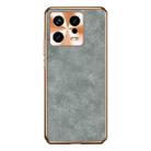 For Xiaomi 13 Pro Electroplating Lambskin Leather Phone Case(Grey) - 1