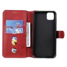 For Huawei Y5p (2020) Classic Calf Texture PU + TPU Horizontal Flip Leather Case, with Holder & Card Slots & Wallet(Red) - 4