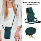 For Samsung Galaxy S23+ 5G YM015 Crossbody Rhombic Card Bag RFID Phone Case(Green) - 2