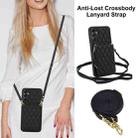 For Samsung Galaxy A14 4G / 5G YM015 Crossbody Rhombic Card Bag RFID Phone Case(Black) - 2