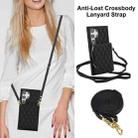 For Samsung Galaxy S23 Ultra 5G YM015 Crossbody Rhombic Card Bag RFID Phone Case(Black) - 2