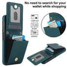 For Samsung Galaxy S25+ 5G YM015 Crossbody Rhombic Card Bag RFID Phone Case(Green) - 3
