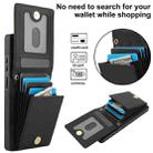 For Samsung Galaxy S25 Ultra 5G YM015 Crossbody Rhombic Card Bag RFID Phone Case(Black) - 3