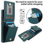 For Samsung Galaxy S25 Ultra 5G YM015 Crossbody Rhombic Card Bag RFID Phone Case(Green) - 3